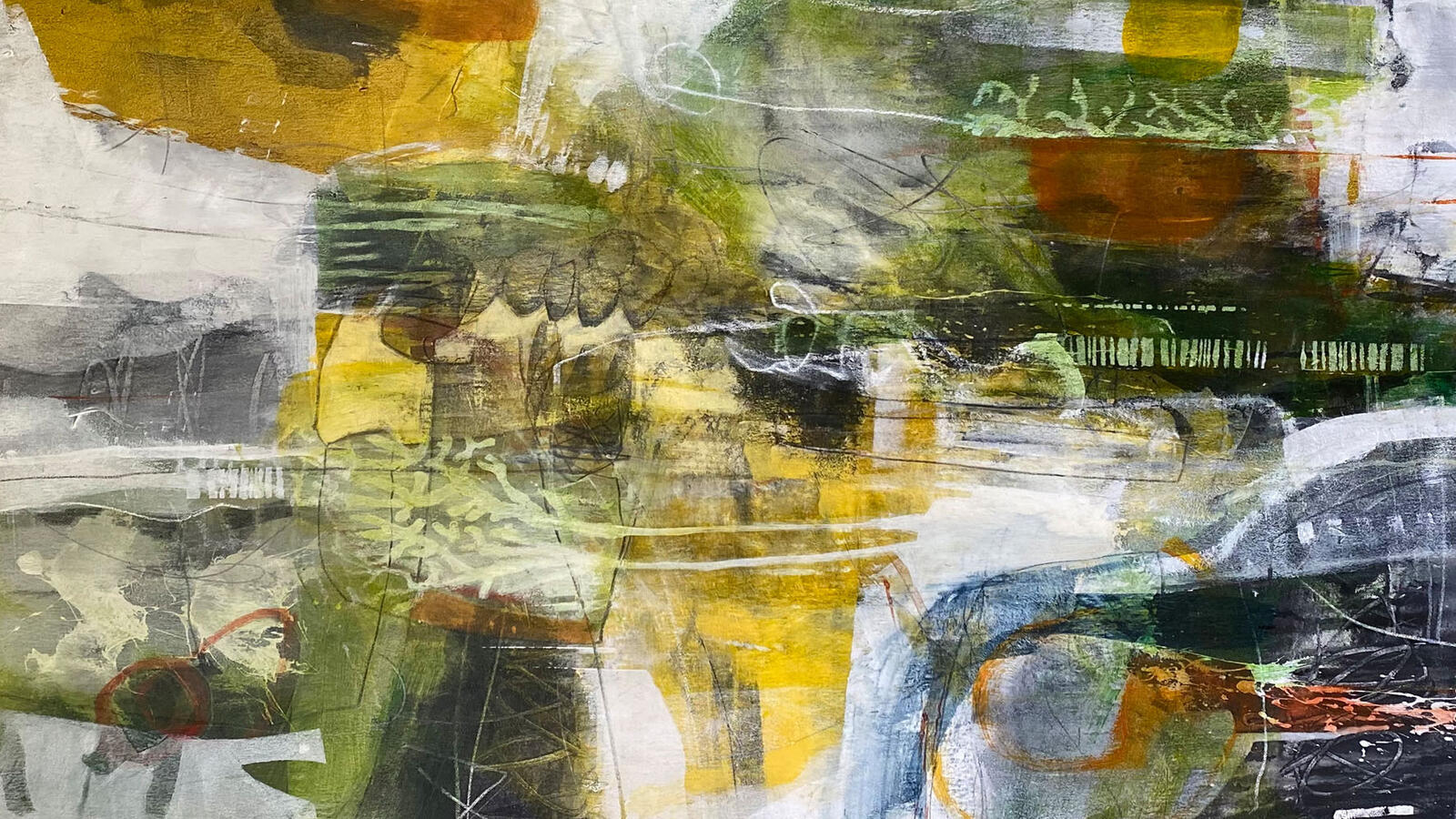 Abstract contemporary painting by Dominique Normand