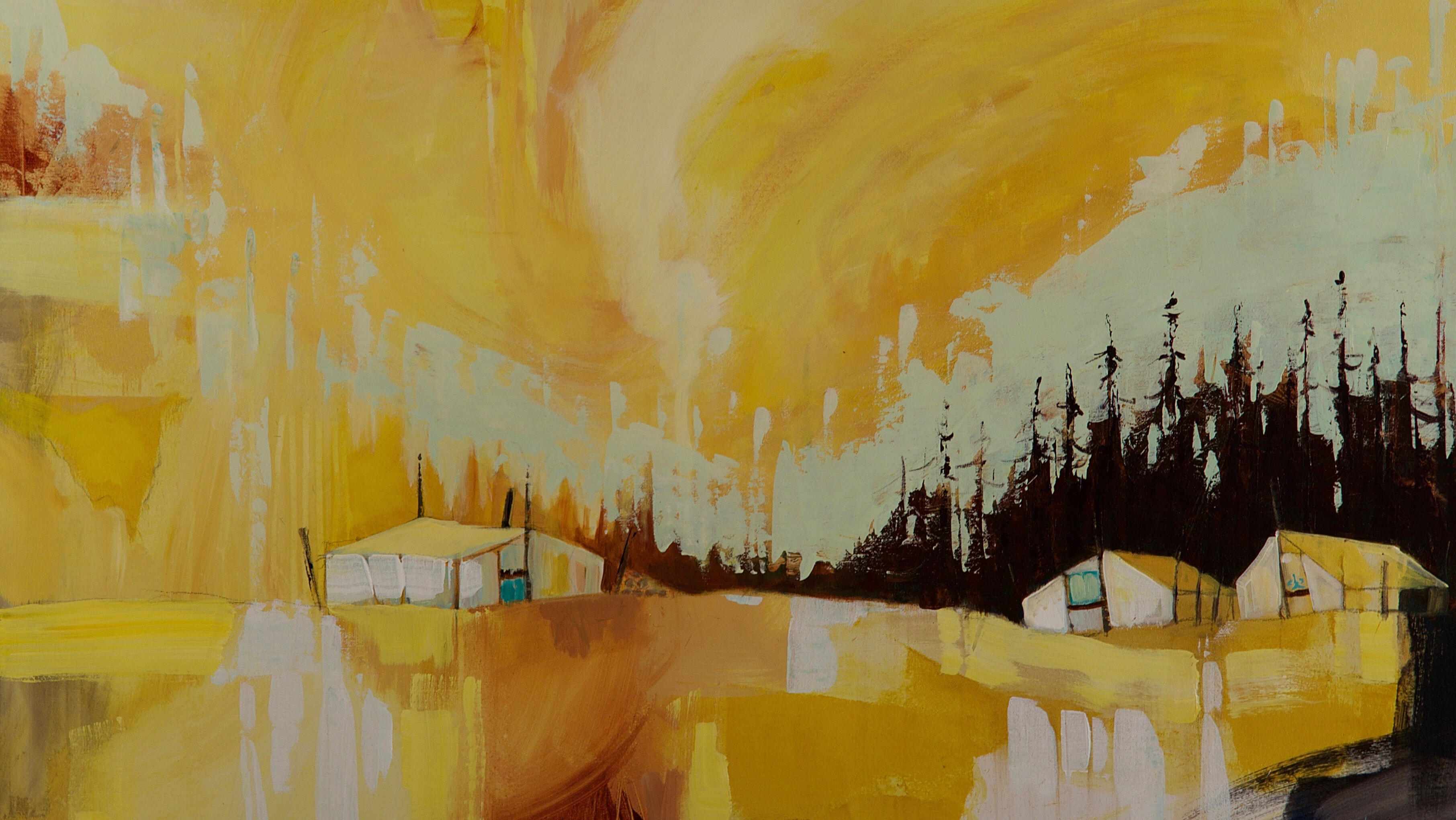 Tents in the Sunrise